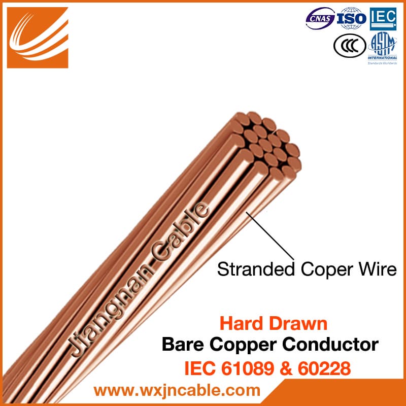 Single Bare Copper Stranded Conductor Wire IEC 61089